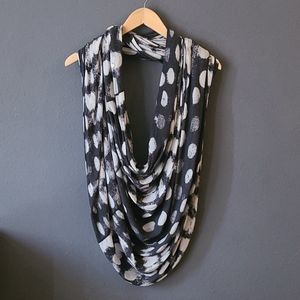 Lululemon Gray Polka Dot Infinity Scarf